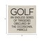 Golf Rustic Wood Sign Knotty Pine Vintage Wall or Shelf Decor 7 Inch